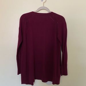 Burgundy cardigan